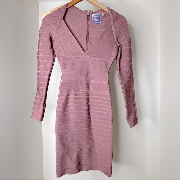 Herve Leger Dusty Petal Dress - Picture 3 of 5